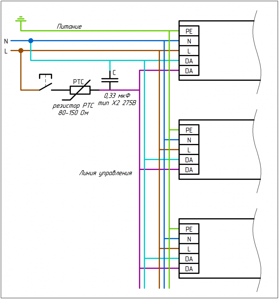 Схема включения RC-фильтра в линию управления PUSH.png