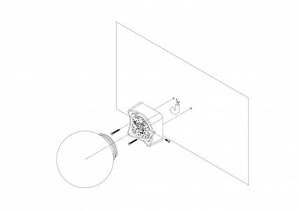 Светильник светодиодный ДБО "Сфера ЖКХ-002", 8Вт, антивандальный IP20, 5000К, белый, Ø160, h186
