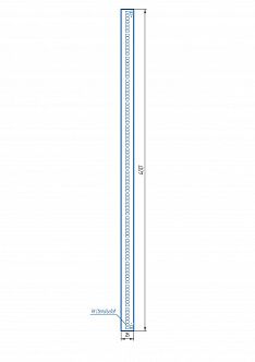 Светодиодный модуль LINE 400x16 AL1 7x14 2835 840 SMD2x2