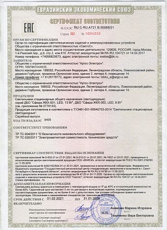 Сертификат соответствия Сфера ЖКХ-001, Сфера ЖКХ-002